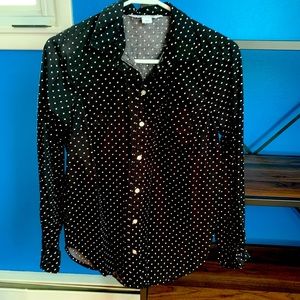 Polka Dot Button Down Shirt